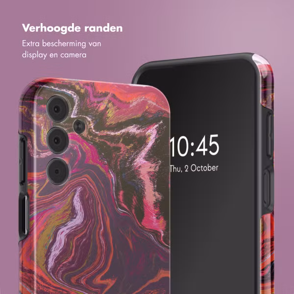 Selencia Vivid Backcover Samsung Galaxy A15 (5G) - Marble Purple