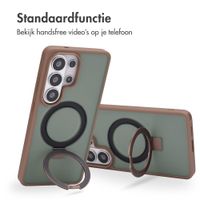 Accezz Ring Stand Backcover met MagSafe Samsung Galaxy S26 Ultra - Bruin