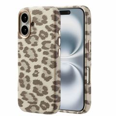 Selencia Sabi Case Panther Print with MagSafe Apple iPhone 16 - Soft Ivory