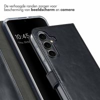 Selencia Echt Leren Bookcase Samsung Galaxy A16 - Zwart