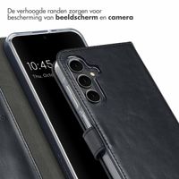 Selencia Echt Lederen Bookcase Samsung Galaxy A16 5G - Zwart