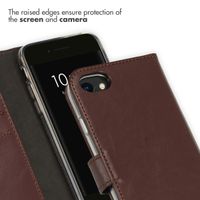 Selencia Genuine Leather Book Case Apple iPhone SE (2022 / 2020) / 8 / 7 / 6(s) - Brown