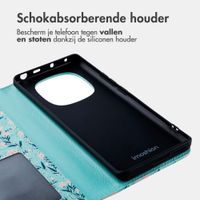 imoshion Design Bookcase Xiaomi Redmi Note 14 Pro (4G) - Blue Flowers