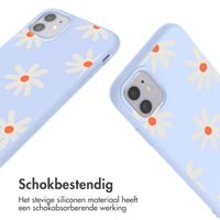 imoshion Siliconen design hoesje met koord Apple iPhone 11 - Lila Flower Distance
