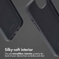 Accezz Leather Back Cover with MagSafe Apple iPhone 14 - Onyx Black