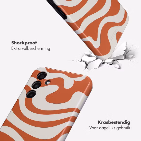 Selencia Vivid Backcover Samsung Galaxy A15 (5G/4G) - Dream Swirl Orange