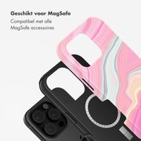 Selencia Vivid Tough Backcover met MagSafe Apple iPhone 16 Pro - Pastel Lipstick Marble