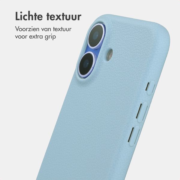 imoshion Texture Backcover Apple iPhone 16 - Lichtblauw