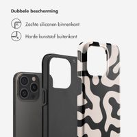 Selencia Vivid Backcover Apple iPhone 15 Pro - Art Wave Black