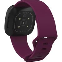 imoshion Siliconen bandje Fitbit Versa 4/ 3 / Sense (2) - Donkerrood
