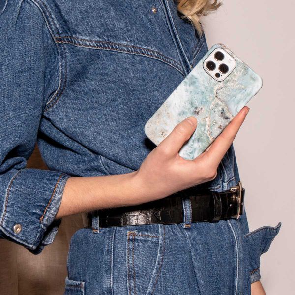 Selencia Maya Fashion Backcover Samsung Galaxy A53 - Marble Blue