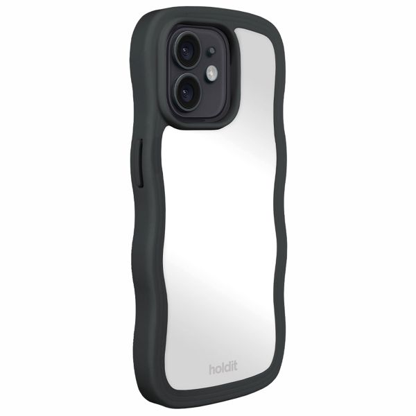 Holdit Wavy Case iPhone 12/12 Pro - Black / Mirror