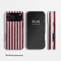Selencia Vivid Backcover met MagSafe Apple iPhone 18 Pro Max / 17 Pro Max - Bonbon Stripe Raspberry