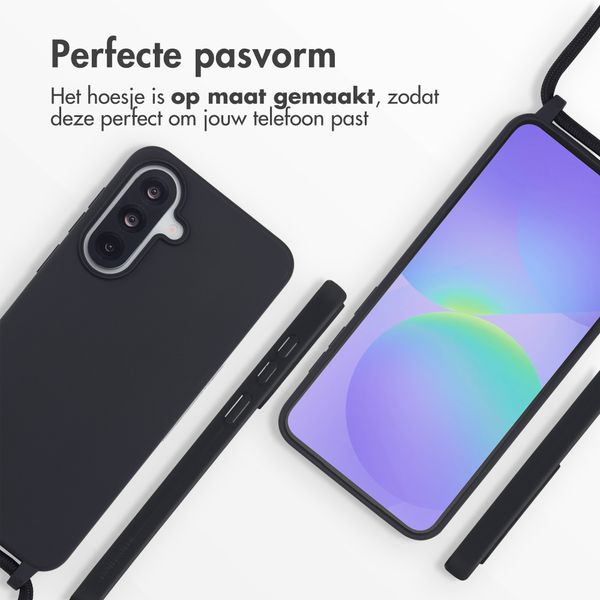 imoshion Siliconen hoesje met koord Samsung Galaxy A37 (5G) - Zwart