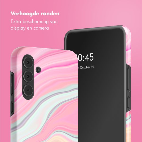 Selencia Vivid Tough Backcover Samsung Galaxy A55 - Pastel Lipstick Marble