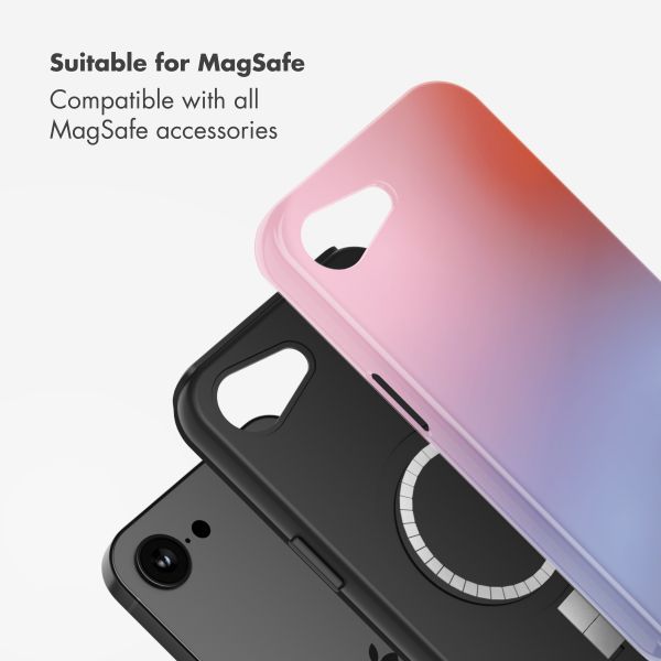 Selencia Vivid Back Cover with MagSafe Apple iPhone 17e / 16e - Gradient Soft Blush