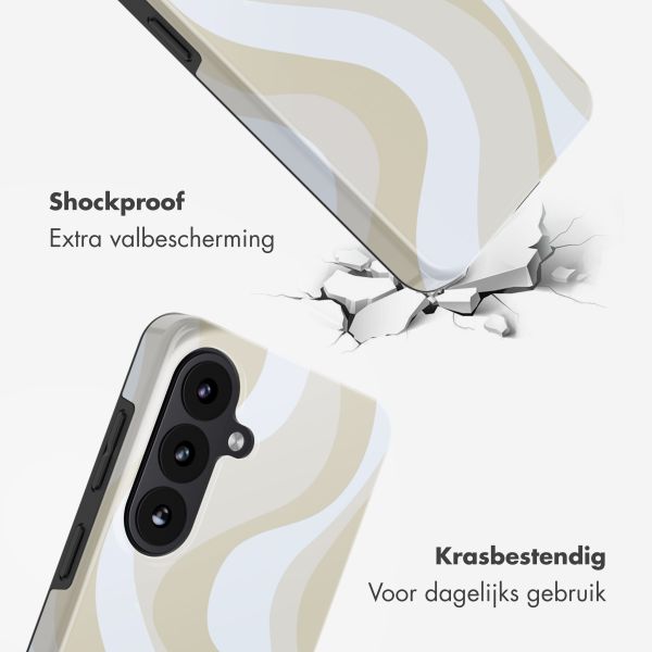 Selencia Vivid Backcover met MagSafe Samsung Galaxy S26 FE - Desert Waves Beige