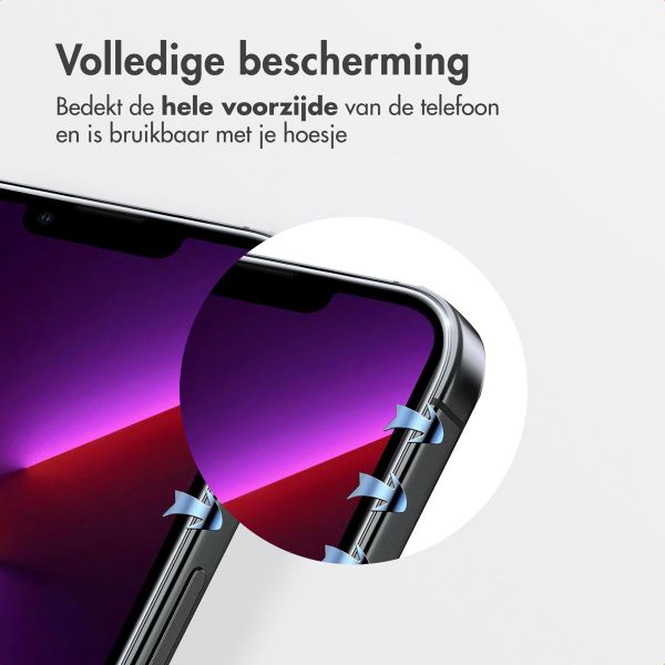 Accezz Gehard Glas Screenprotector + Applicator Apple iPhone 13 / 13 Pro / 14 / 16e