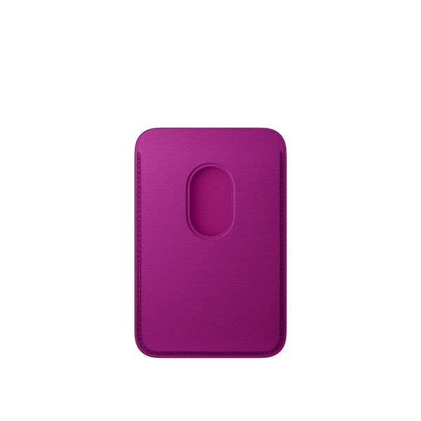 Apple FineWoven Wallet MagSafe with 'Find My' feature - Magenta
