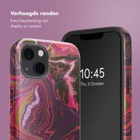 Selencia Vivid Backcover met MagSafe Apple iPhone 13 - Marble Purple