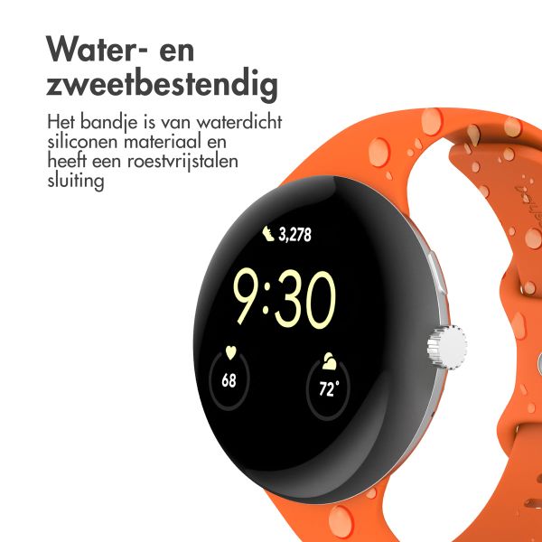 imoshion Siliconen bandje Google Pixel Watch 3 - 45 mm - Maat S - Oranje