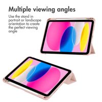 imoshion Trifold Hard Case Book Cover Apple iPad 11 (2025) 11 inch A16 / iPad 10 (2022) 10.9 inch - Pink