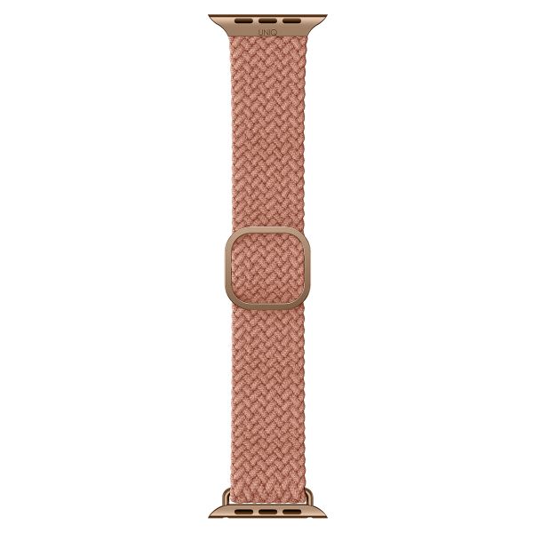 Uniq Aspen Braided bandje Apple Watch Series 1 t/m 11 / SE / Ultra (44/45/46/49 mm) - Grapefruit Pink
