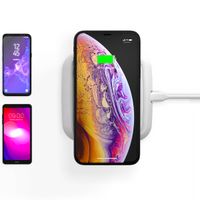 Zens Single Wireless Charger - Draadloze oplader - Met laadkabel - 10 Watt - Wit