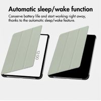 imoshion Trifold Book Case Apple iPad 11 (2025) 11 inch A16 / iPad 10 (2022) 10.9 inch - Light Green