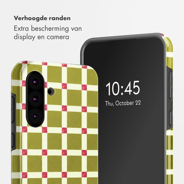 Selencia Vivid Backcover Samsung Galaxy A36 / A56 - Check This Olive