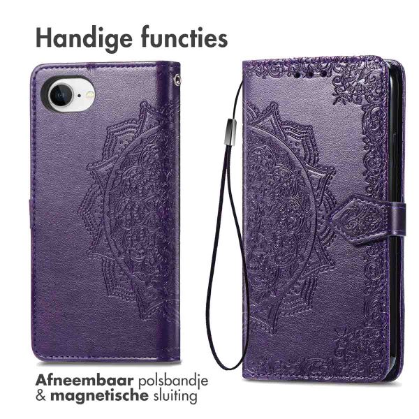 imoshion Mandala Bookcase Apple iPhone 16e - Paars