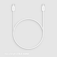 imoshion Braided USB-C to USB-C Cable 60W - 0.5 Metres - White
