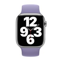 Apple Siliconen solobandje Apple Watch | 38/40/41/42 mm - Maat 7 - English Lavender