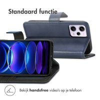 imoshion Luxe Bookcase Xiaomi Redmi Note 12 Pro (5G) - Donkerblauw