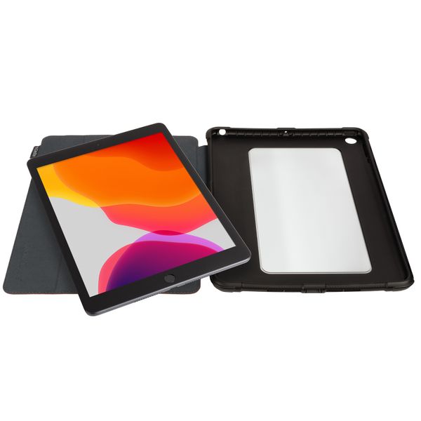 Gecko Covers Rugged Cover Bookcase iPad 9 (2021) 10.2 inch / iPad 8 (2020) 10.2 inch / iPad 7 (2019) 10.2 inch - Bruin