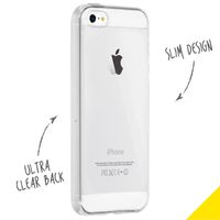 Accezz Clear Backcover Apple iPhone SE (2016) / 5 / 5s - Transparant