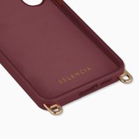 Selencia Rivièra MagSafe Backcover met afneembare haakjes Samsung Galaxy S25 FE - Bold Burgundy