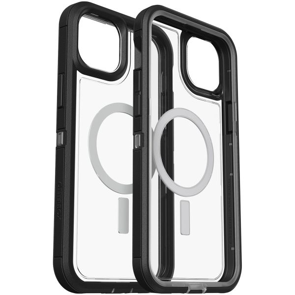 OtterBox Defender Rugged Backcover met MagSafe iPhone 14 Plus - Transparant / Zwart