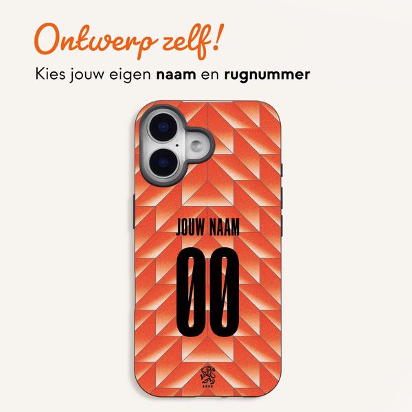 Ontwerp je eigen Nederlands Elftal Backcover Apple iPhone 16 - Nederlands Elftal '88