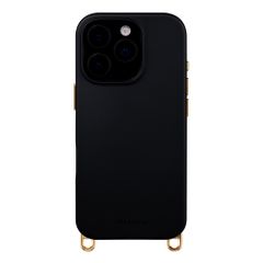 Selencia Rivièra MagSafe Backcover met afneembare haakjes Apple iPhone 16 Pro - Velvet Black