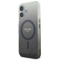 Guess MagSafe IML Glitter Gradient Case iPhone 16 - Black