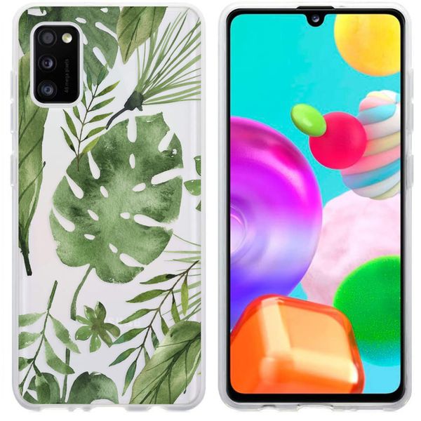 imoshion Design hoesje Samsung Galaxy A41 - Bladeren - Groen