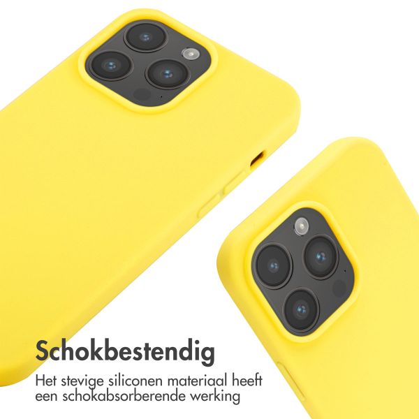 imoshion Siliconen hoesje met koord iPhone 14 Pro Max - Geel