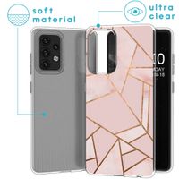 imoshion Design hoesje voor Samsung Galaxy A52(s) (5G/4G) - Grafisch Koper / Roze