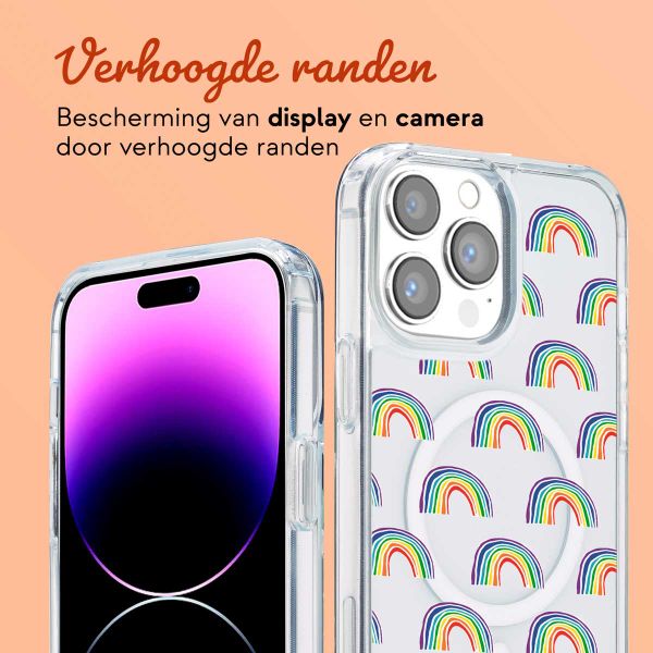 Ontwerp je eigen MagSafe Backcover met afneembaar koord Apple iPhone 14 Pro Max - Transparant