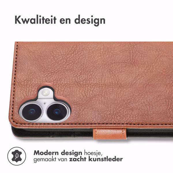 imoshion Luxe Bookcase Apple iPhone 17 - Bruin