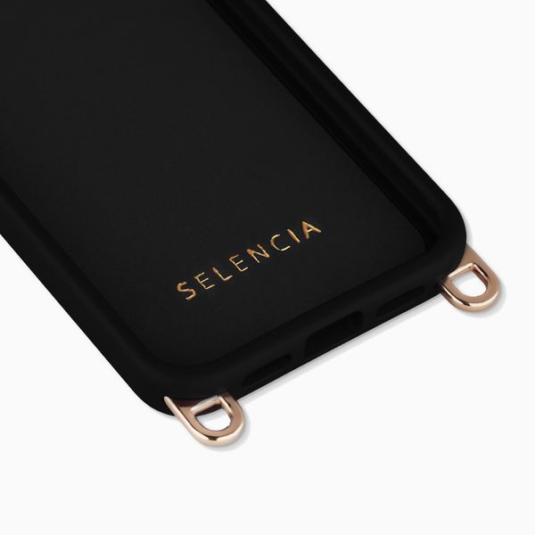 Selencia Rivièra MagSafe Backcover met afneembare haakjes Apple iPhone SE (2022 / 2020) / 8 / 7 / 6(s) - Velvet Black