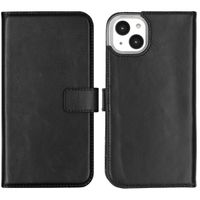 Selencia Echt Leren Bookcase Apple iPhone 14 Plus - Zwart