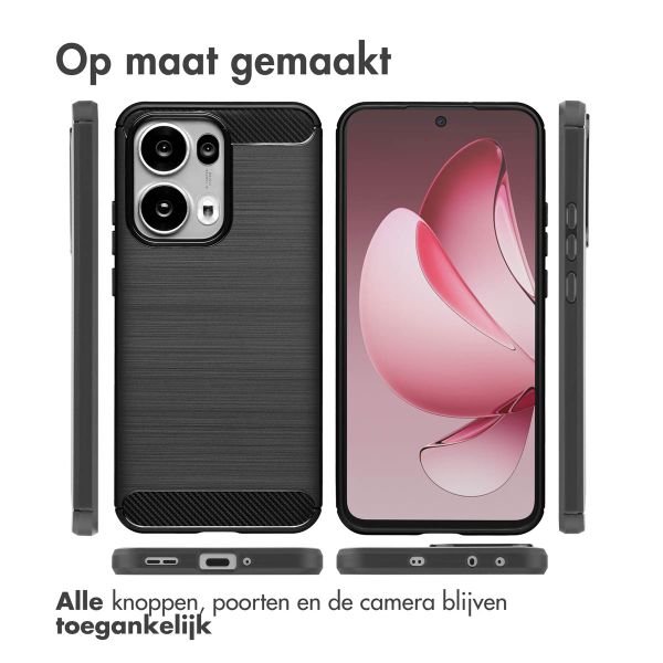 imoshion Brushed Backcover Oppo Reno 13 Pro - Zwart