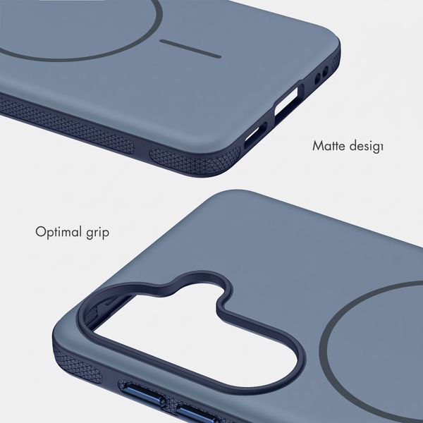 imoshion Colour Back Cover with Thin MagSafe Ring Samsung Galaxy S26 - Dark Blue